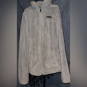 Columbia Soft Gray Fleece Jacket
